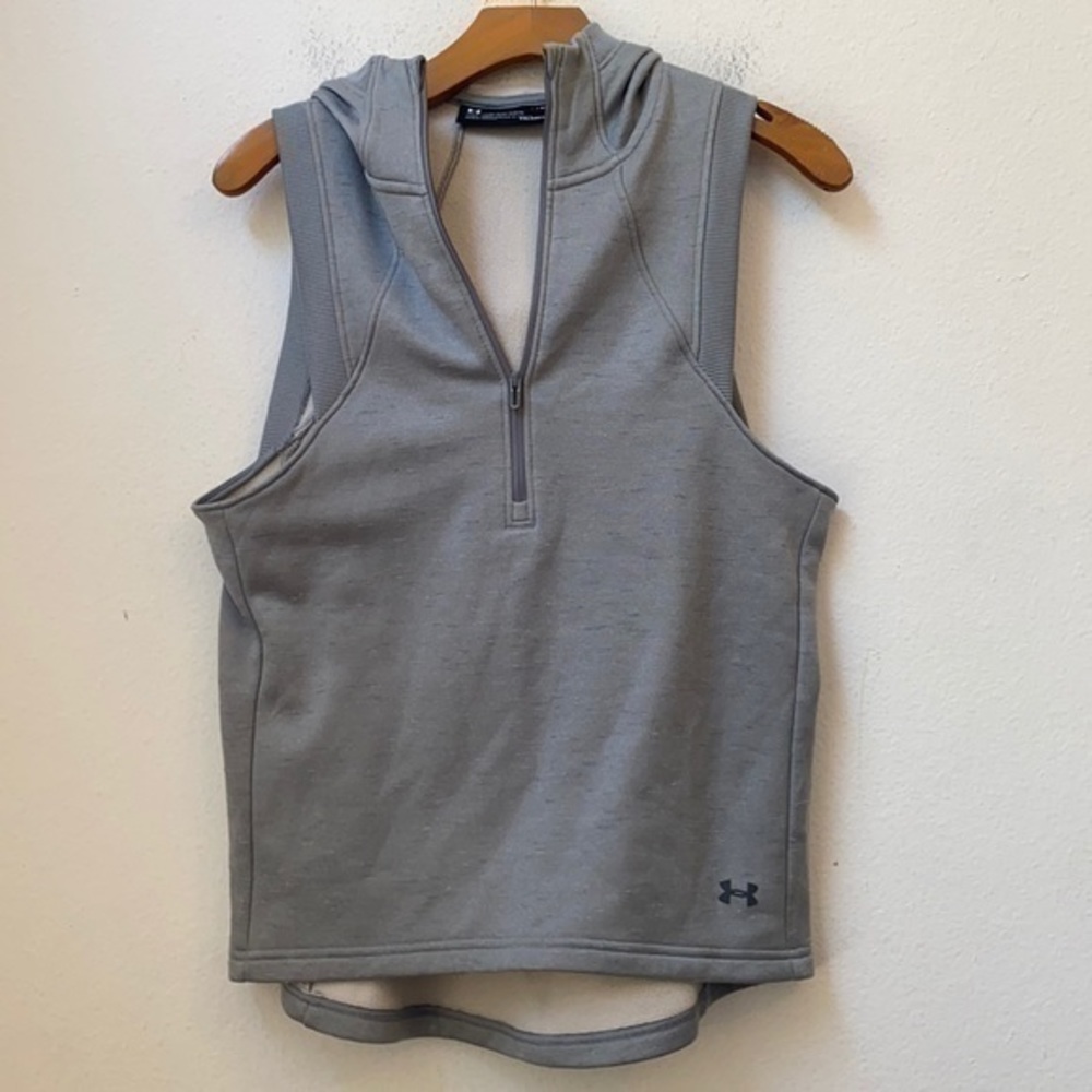 MENS UNDER ARMOUR SOLID GRAY VEST SIZE SMALL
